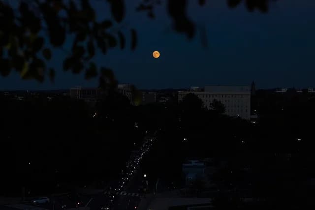 Real photograph of a full moon